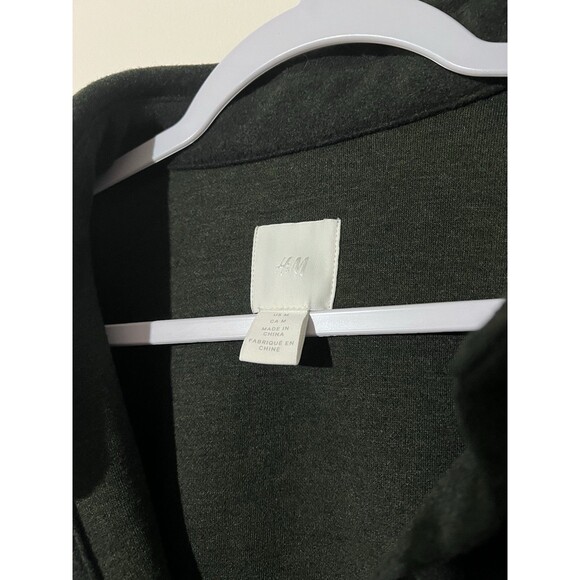 H&M men's Regular fit Size Medium twill jacket in dark green khaki - Picture 2 of 5